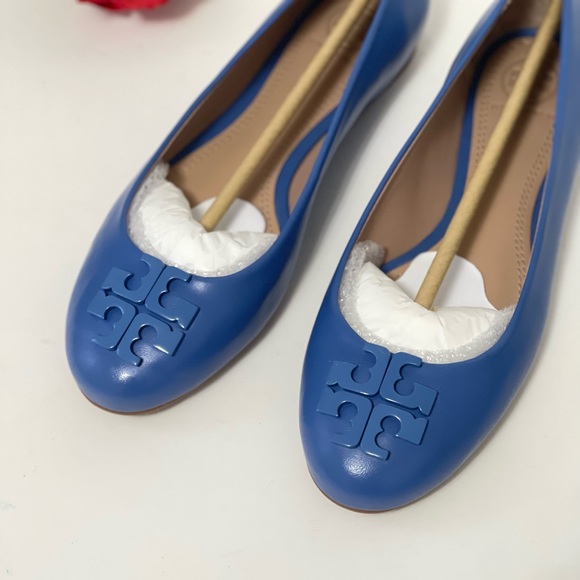 Tory Burch Lowell Ballet Flat In Chambray Color- New In Box- Reemoly - Picture 6 of 17